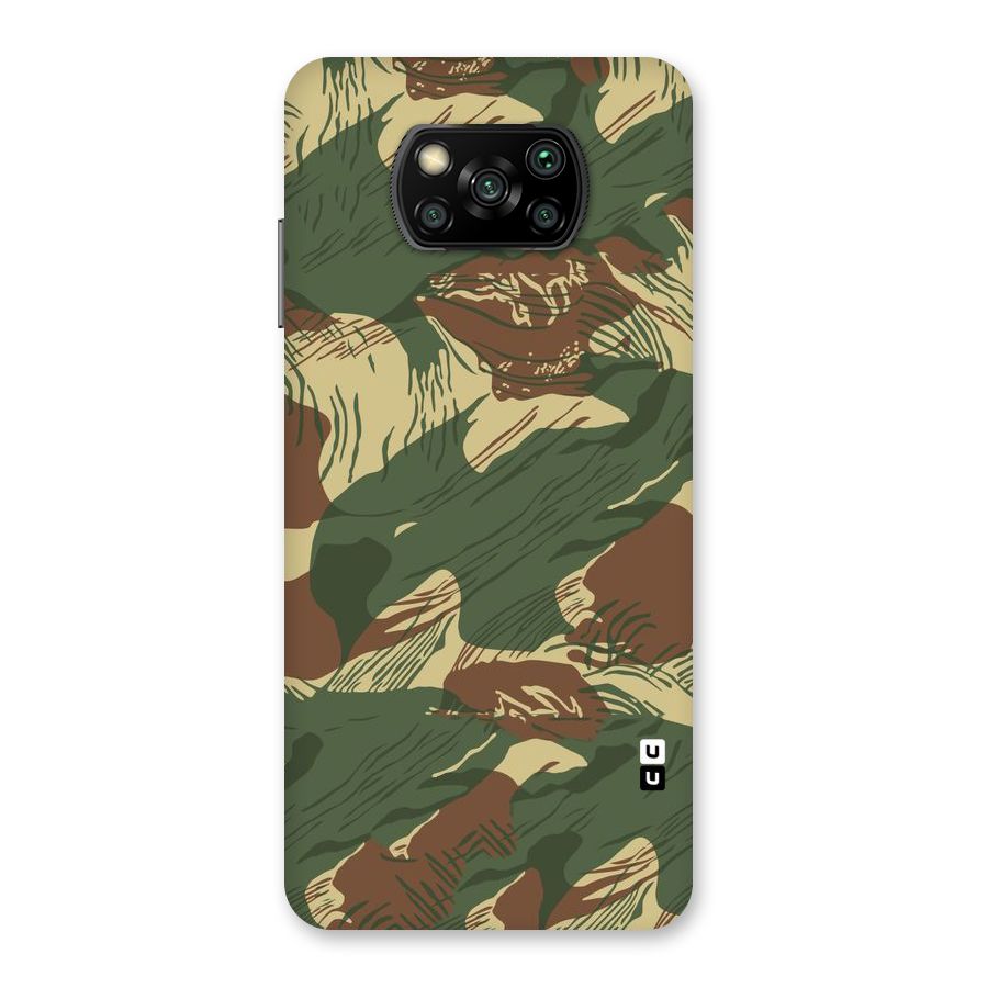 Army Design Back Case for Poco X3