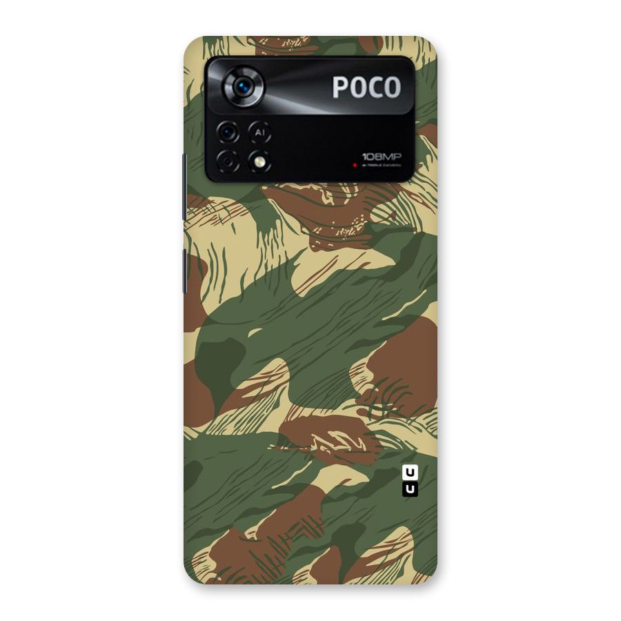 Army Design Back Case for Poco X4 Pro 5G