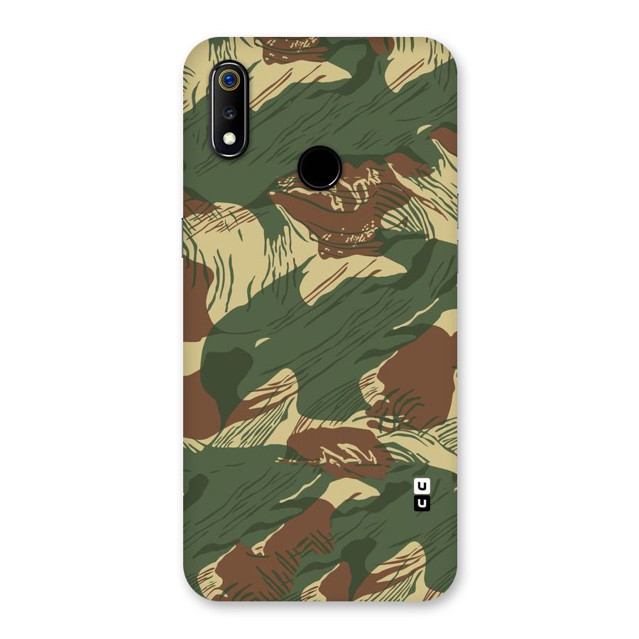 Army Design Back Case for Realme 3