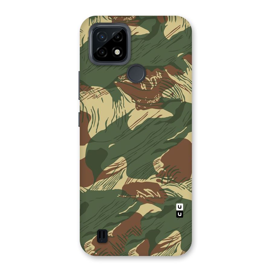Army Design Back Case for Realme C21