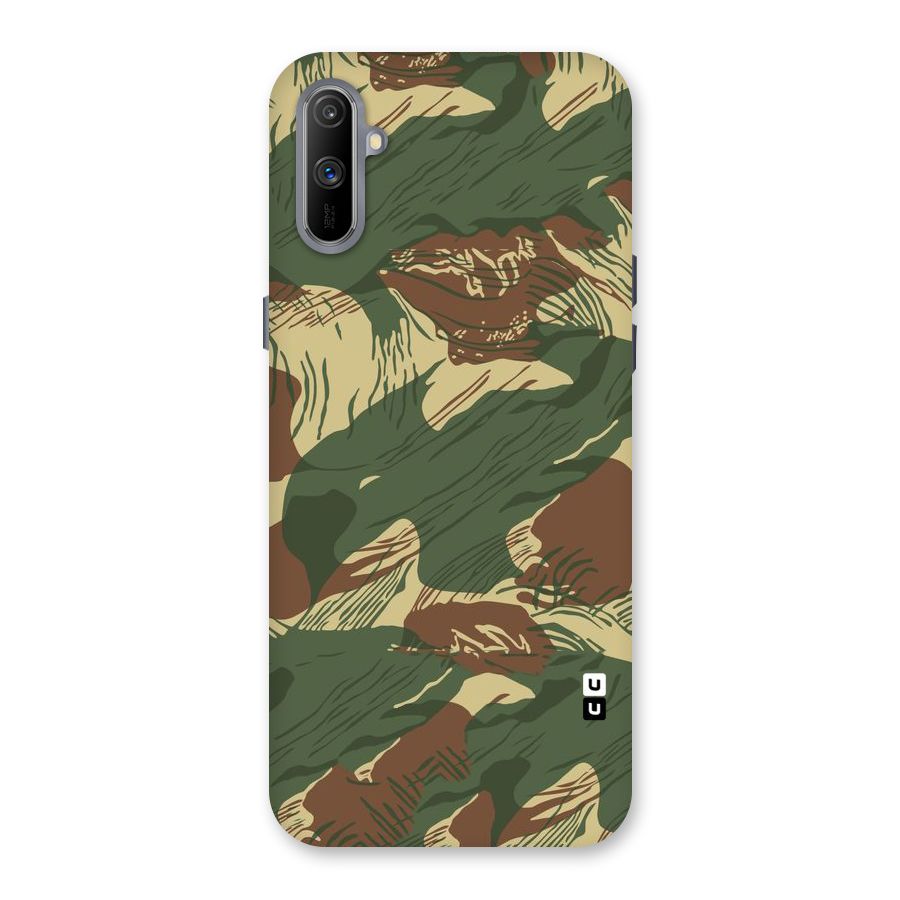 Army Design Back Case for Realme C3
