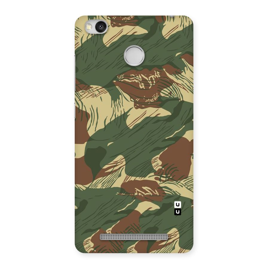 Army Design Back Case for Redmi 3S Prime