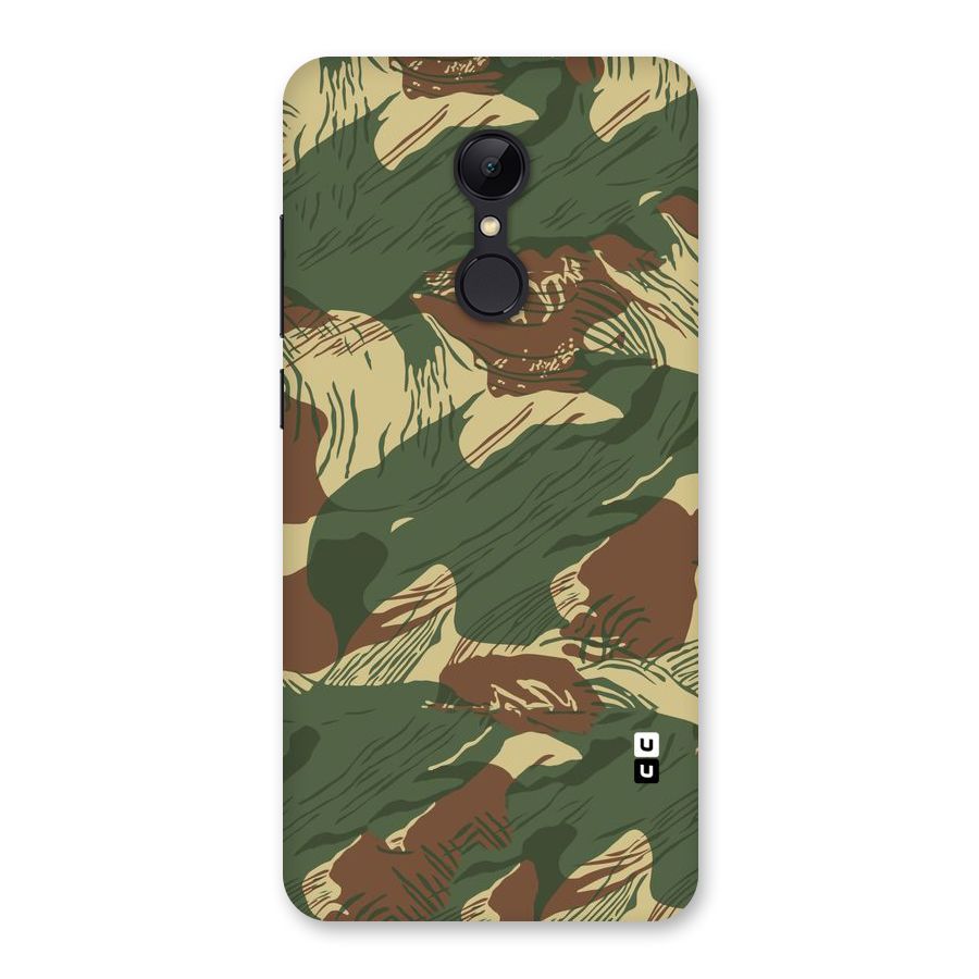 Army Design Back Case for Redmi 5