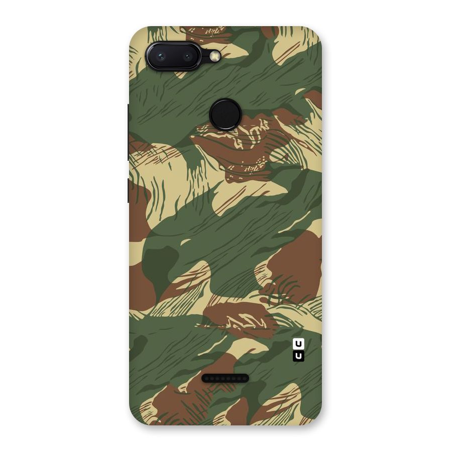 Army Design Back Case for Redmi 6