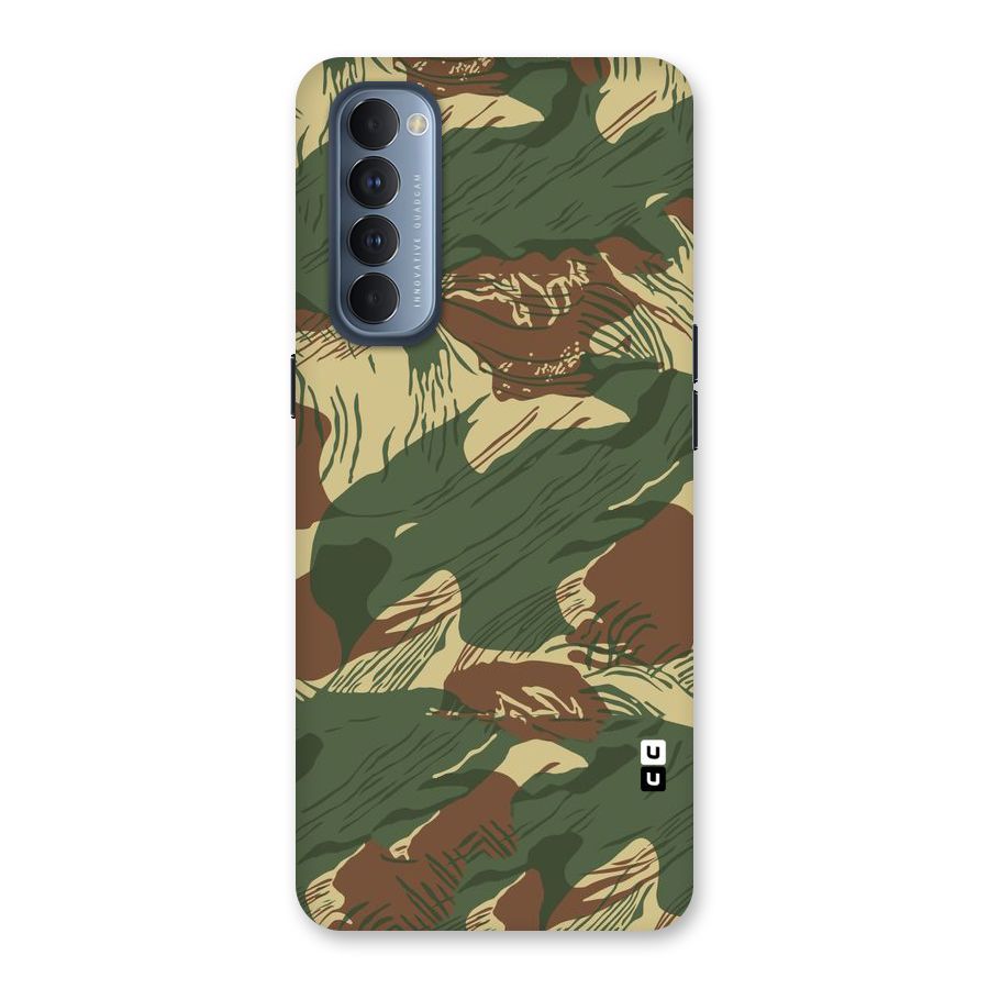 Army Design Back Case for Reno4 Pro