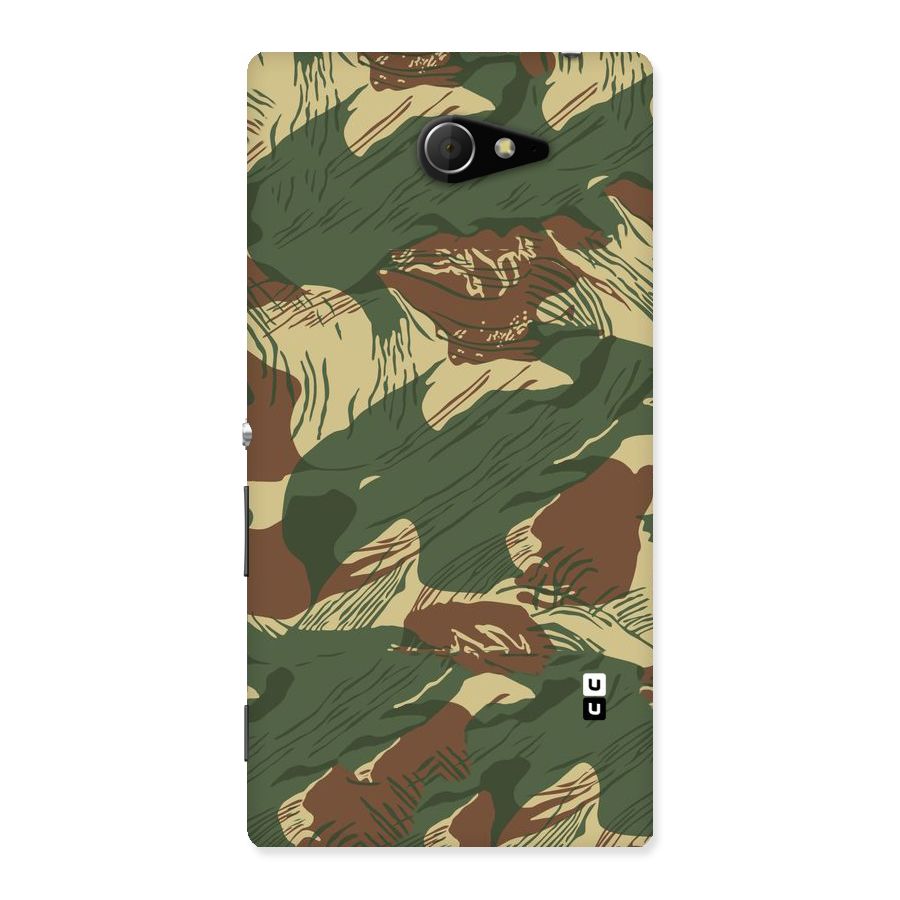 Army Design Back Case for Sony Xperia M2