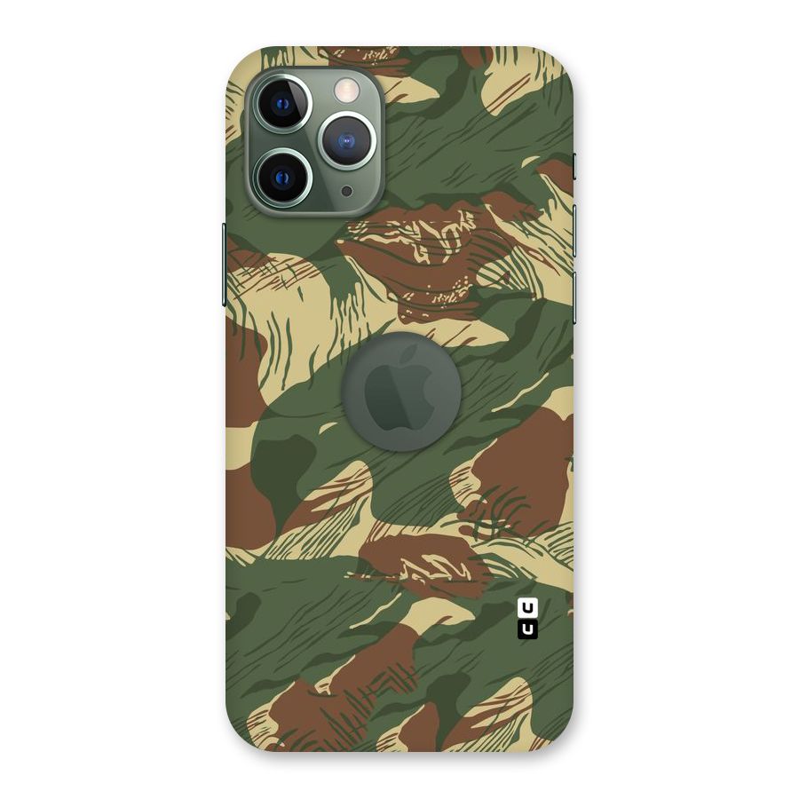Army Design Back Case for iPhone 11 Pro Logo  Cut
