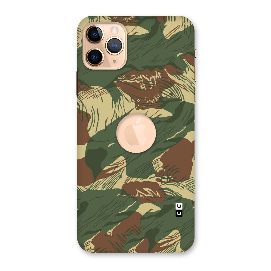 Army Design Back Case for iPhone 11 Pro Max Logo Cut