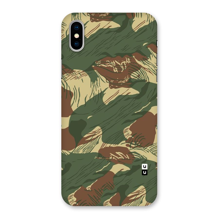 Army Design Back Case for iPhone XS