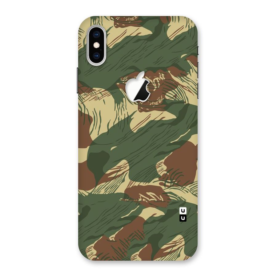 Army Design Back Case for iPhone XS Max Apple Cut
