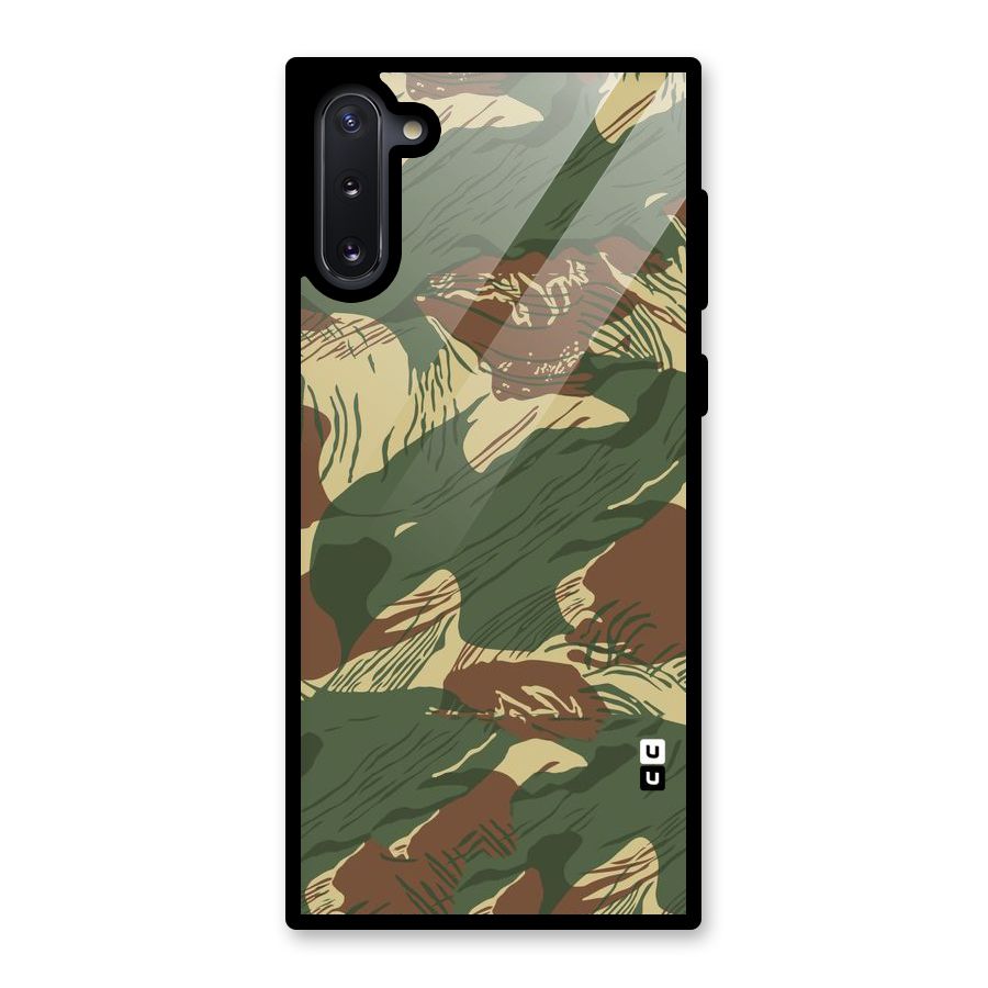 Army Design Glass Back Case for Galaxy Note 10