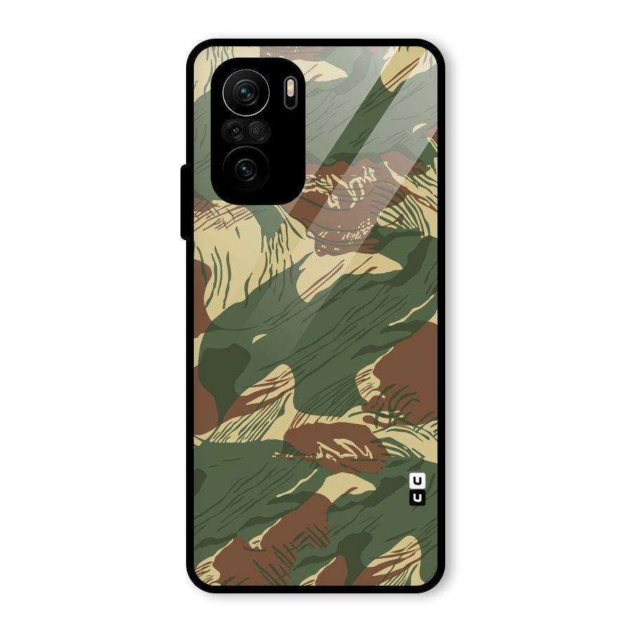 Army Design Glass Back Case for Mi 11x