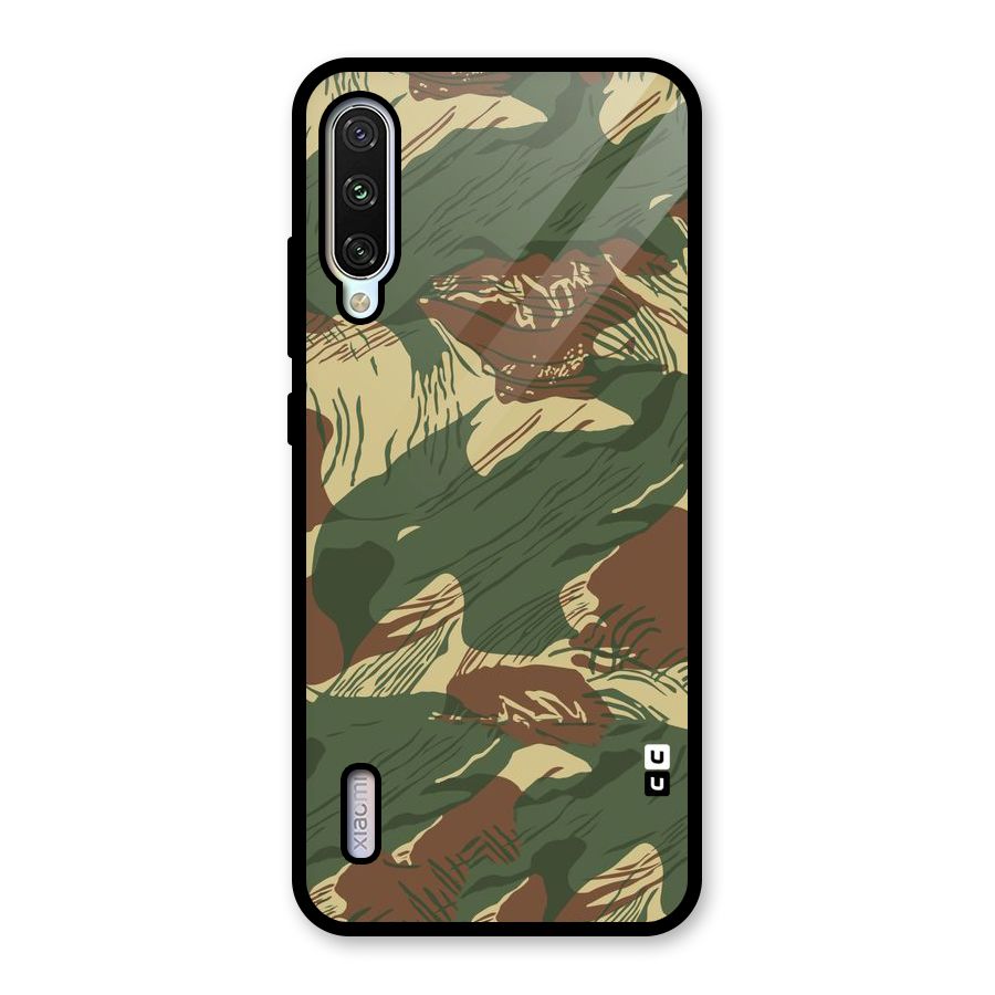 Army Design Glass Back Case for Mi A3