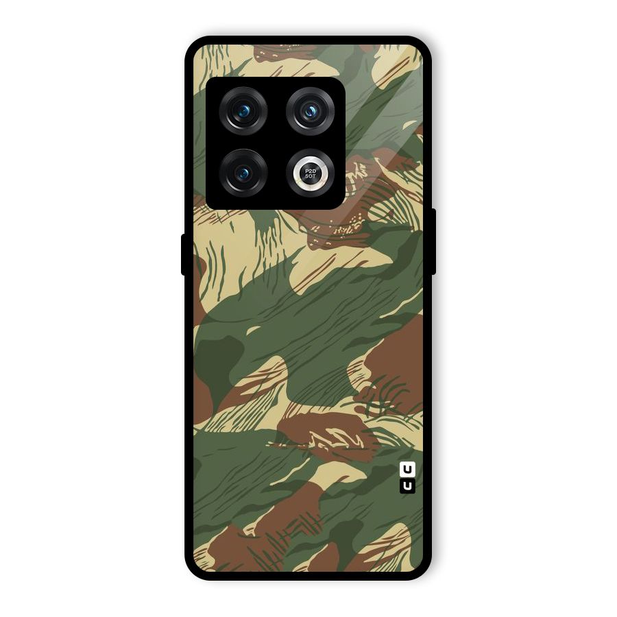 Army Design Glass Back Case for OnePlus 10 Pro 5G