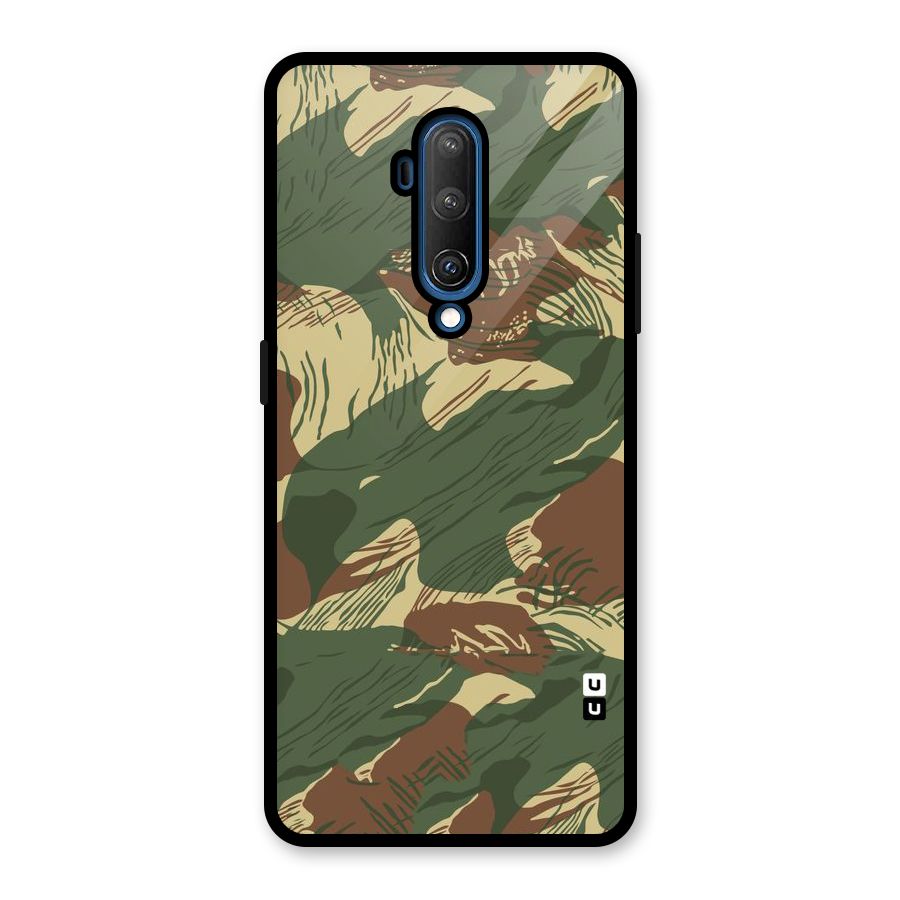 Army Design Glass Back Case for OnePlus 7T Pro