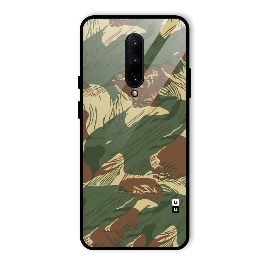 Army Design Glass Back Case for OnePlus 7 Pro