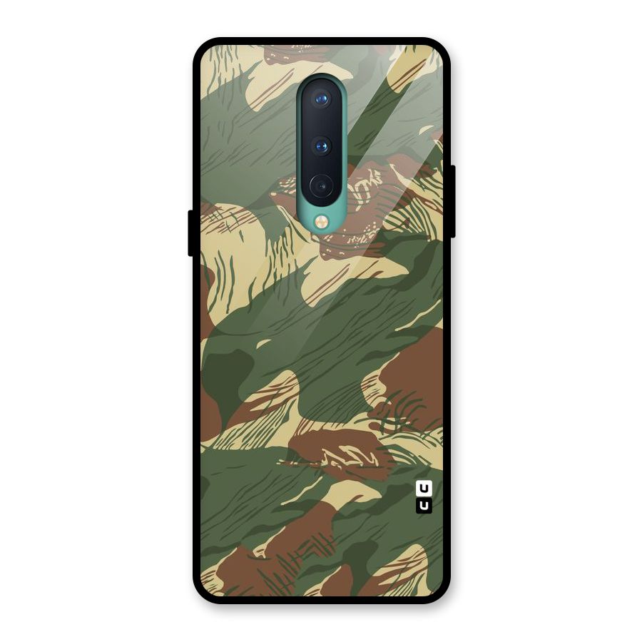 Army Design Glass Back Case for OnePlus 8