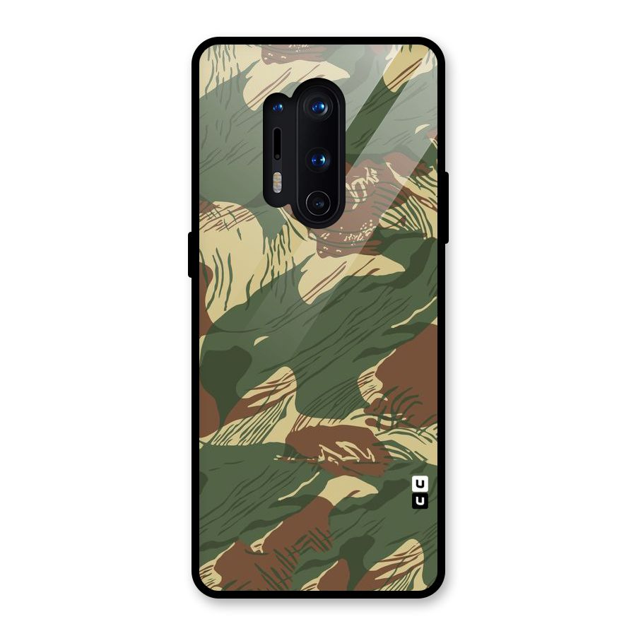 Army Design Glass Back Case for OnePlus 8 Pro