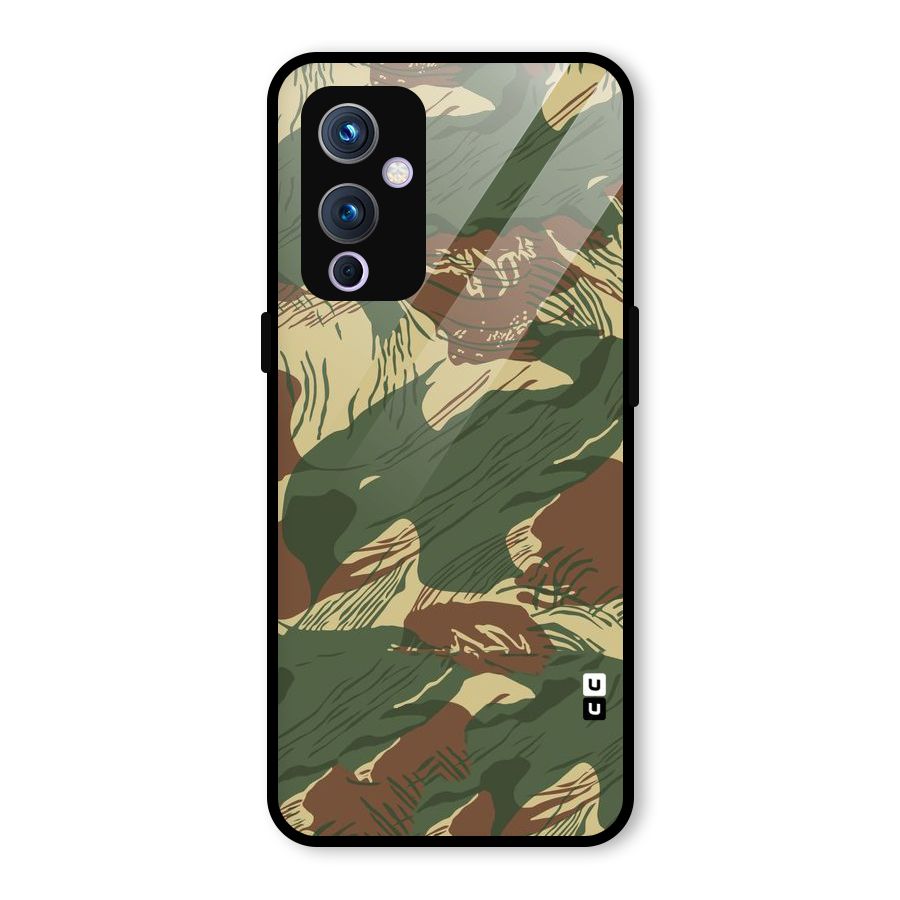 Army Design Glass Back Case for OnePlus 9
