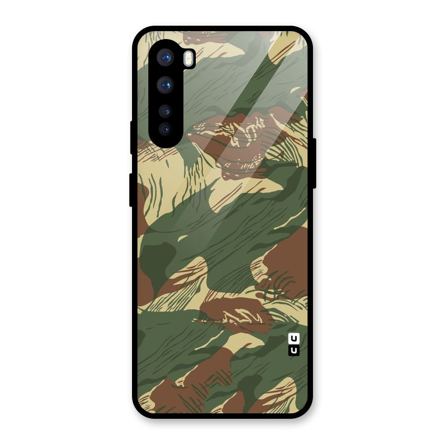 Army Design Glass Back Case for OnePlus Nord