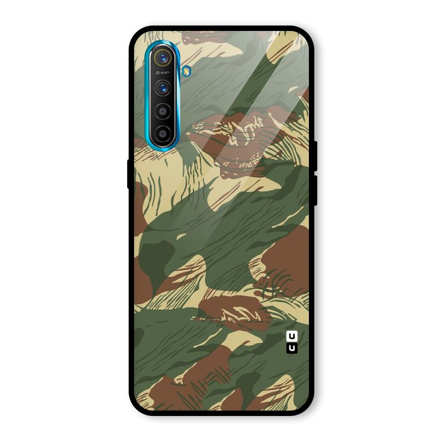 Army Design Glass Back Case for Realme X2