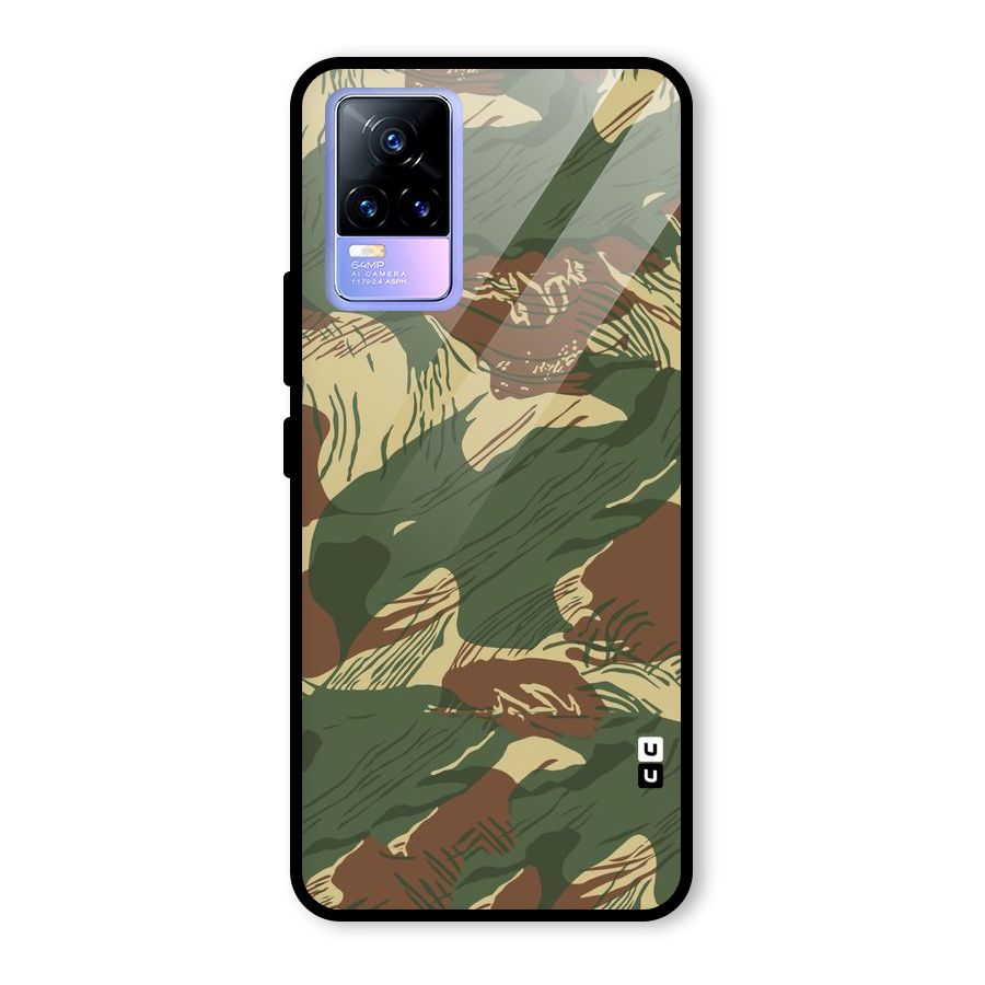 Army Design Glass Back Case for Vivo Y73