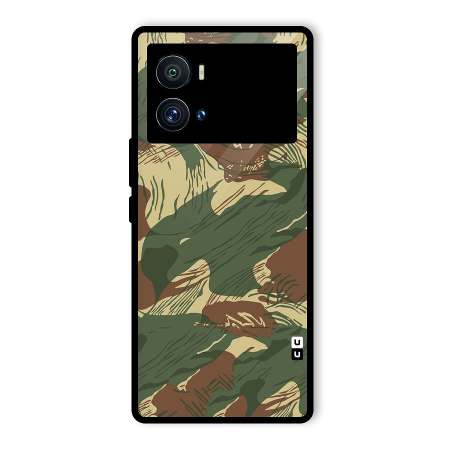 Army Design Glass Back Case for Vivo iQOO 9 Pro