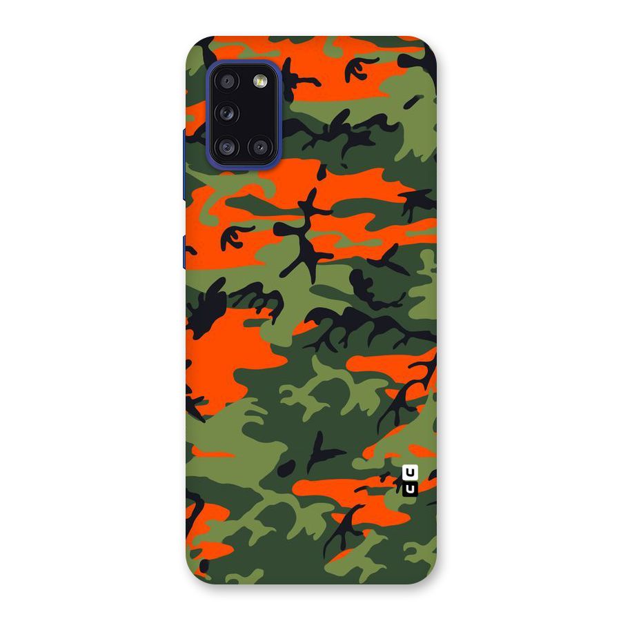 Army Pattern Back Case for Galaxy A31