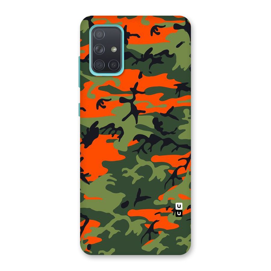 Army Pattern Back Case for Galaxy A71