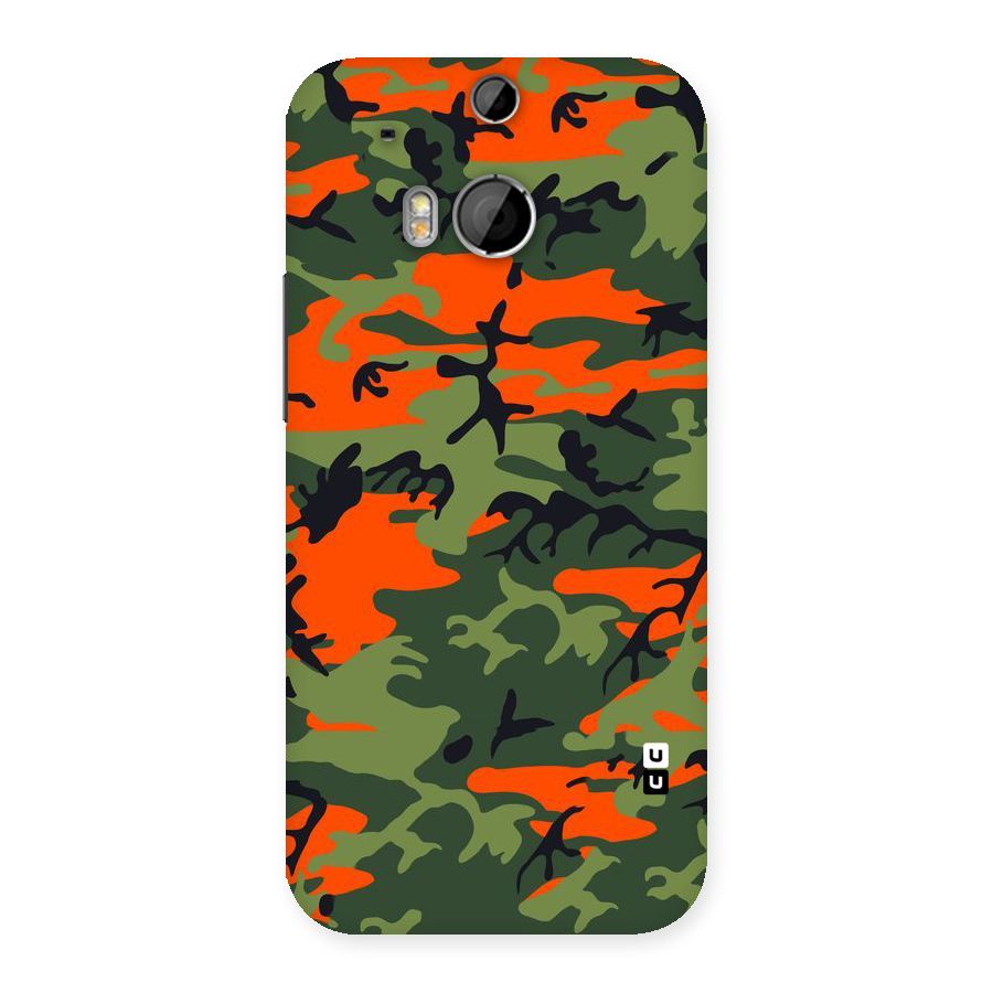 Army Pattern Back Case for HTC One M8
