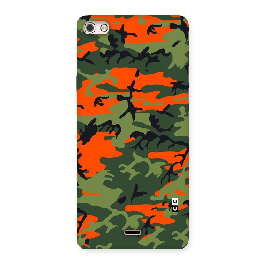 Army Pattern Back Case for Micromax Canvas Silver 5
