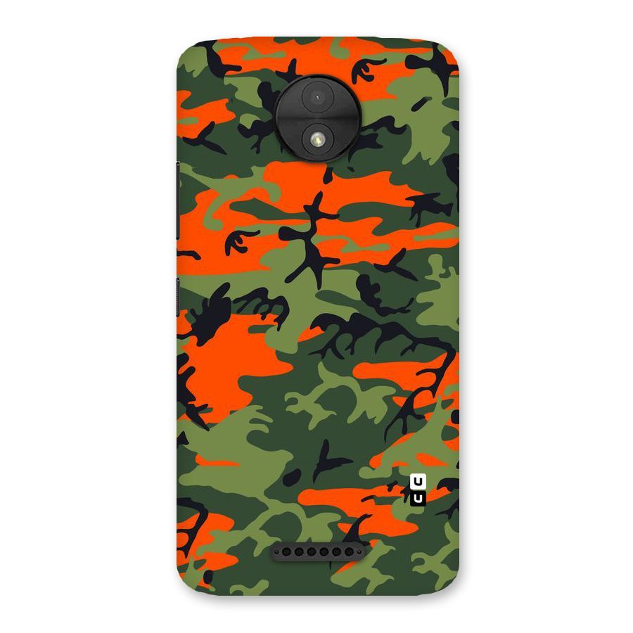 Army Pattern Back Case for Moto C