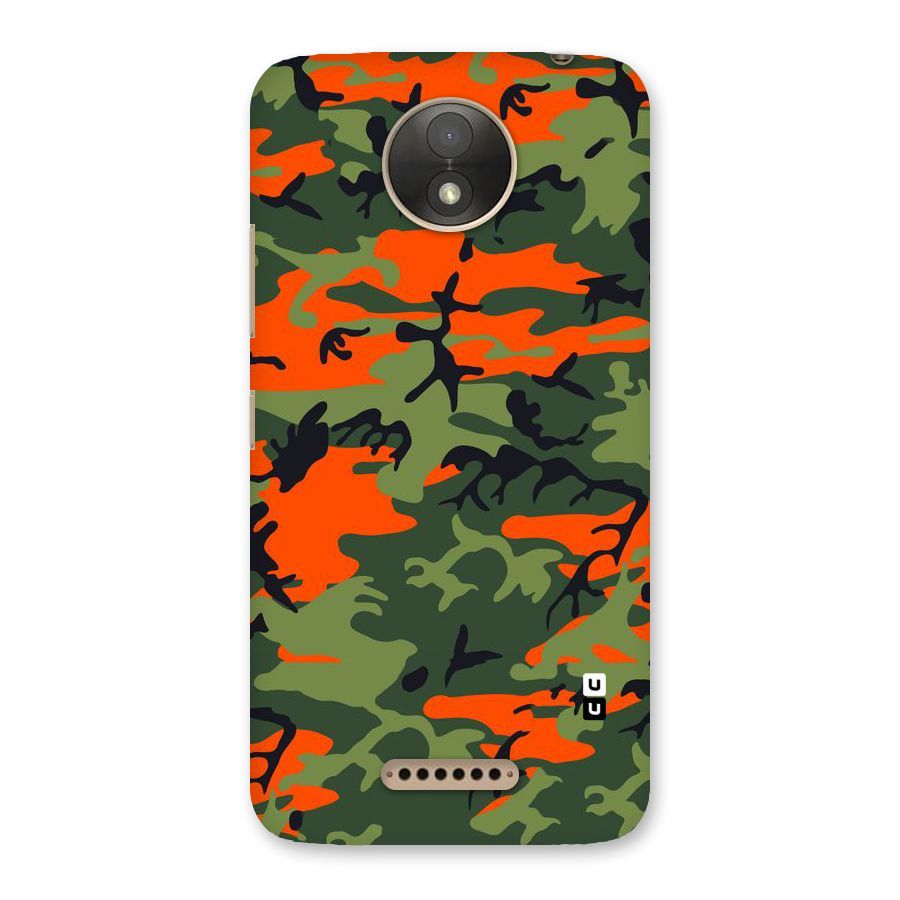 Army Pattern Back Case for Moto C Plus
