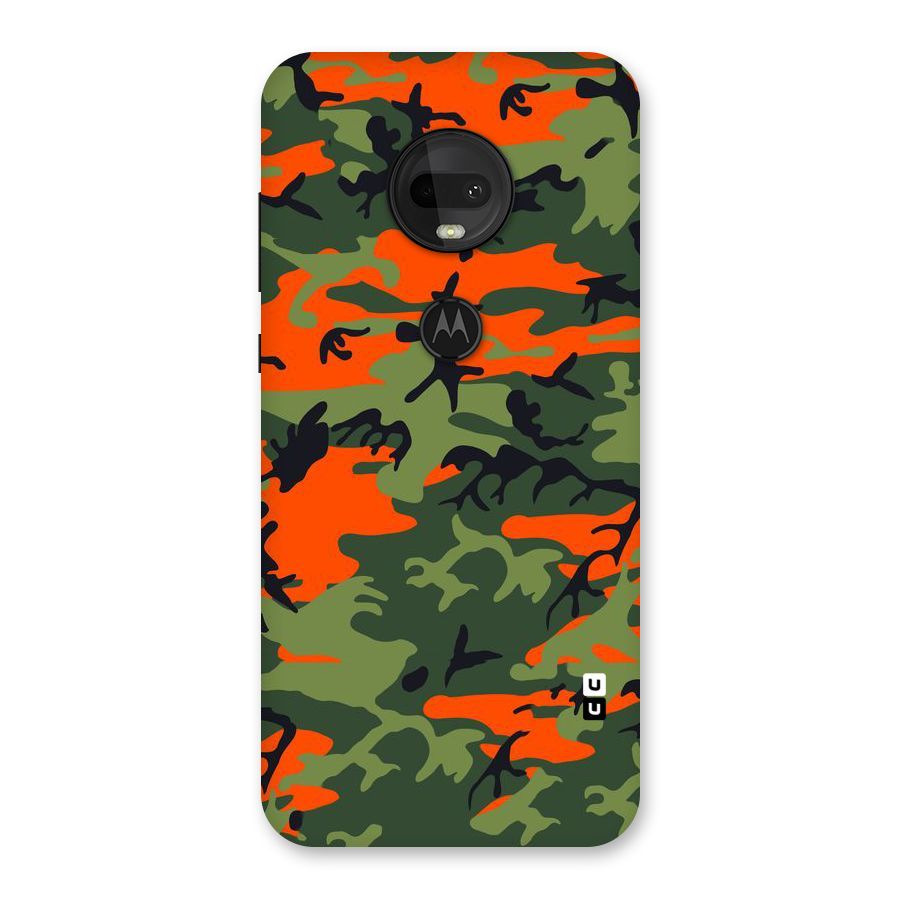 Army Pattern Back Case for Moto G7