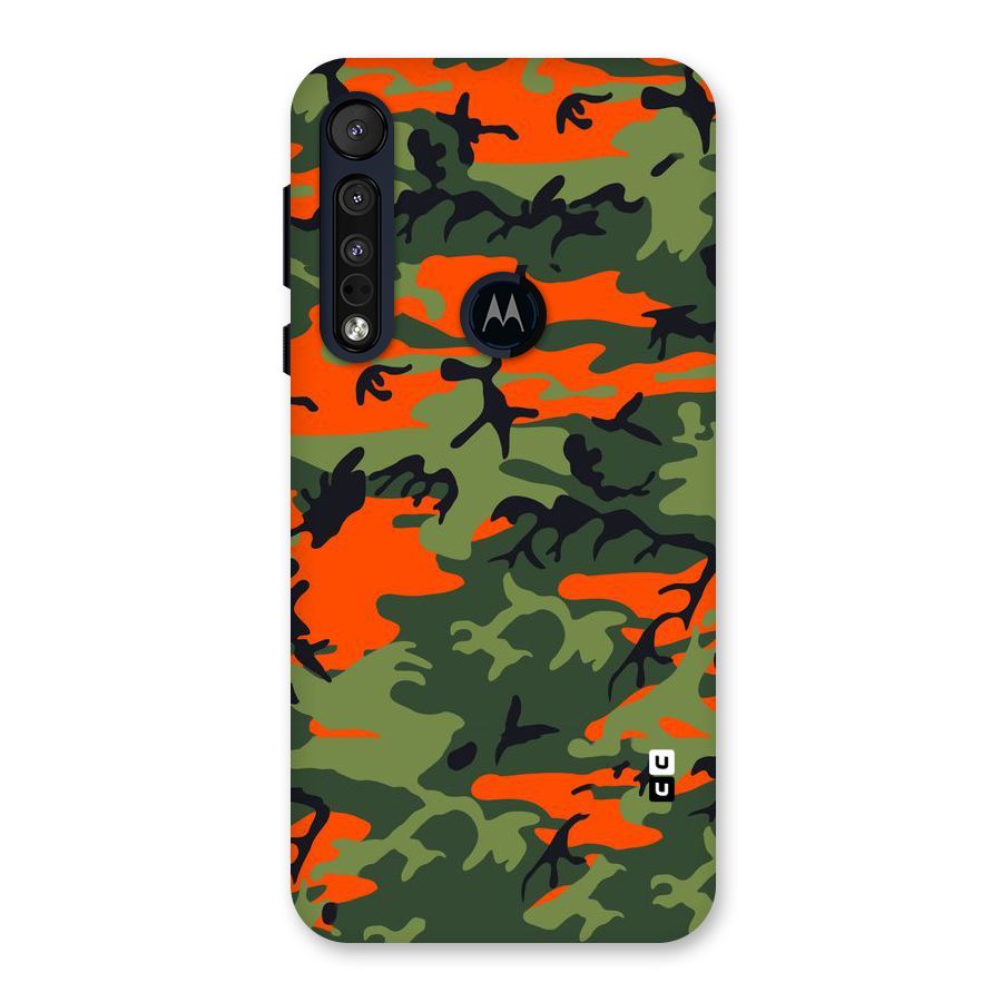 Army Pattern Back Case for Motorola One Macro