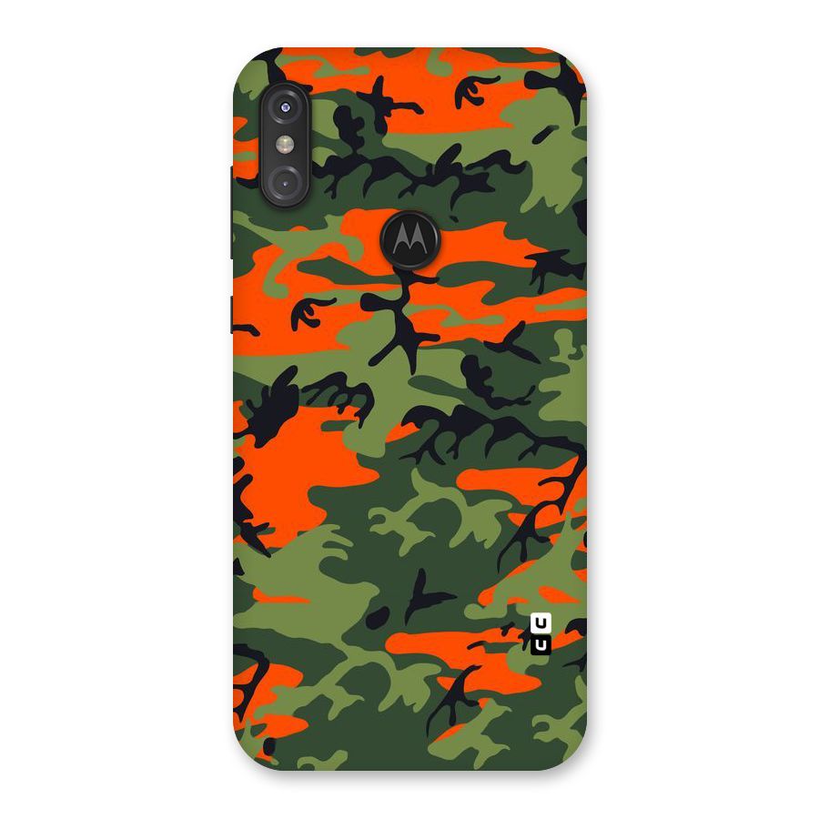 Army Pattern Back Case for Motorola One Power