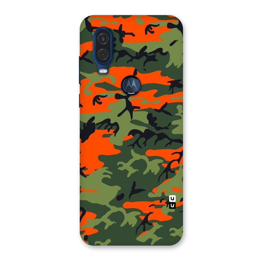 Army Pattern Back Case for Motorola One Vision