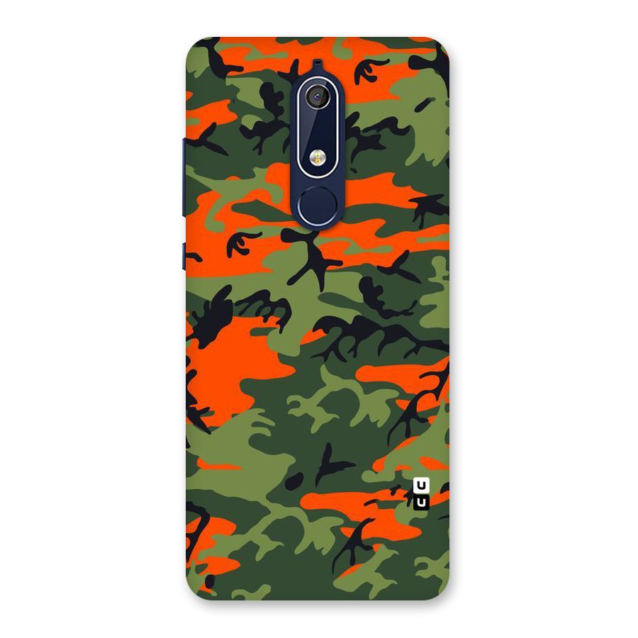 Army Pattern Back Case for Nokia 5.1