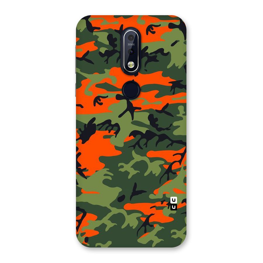 Army Pattern Back Case for Nokia 7.1