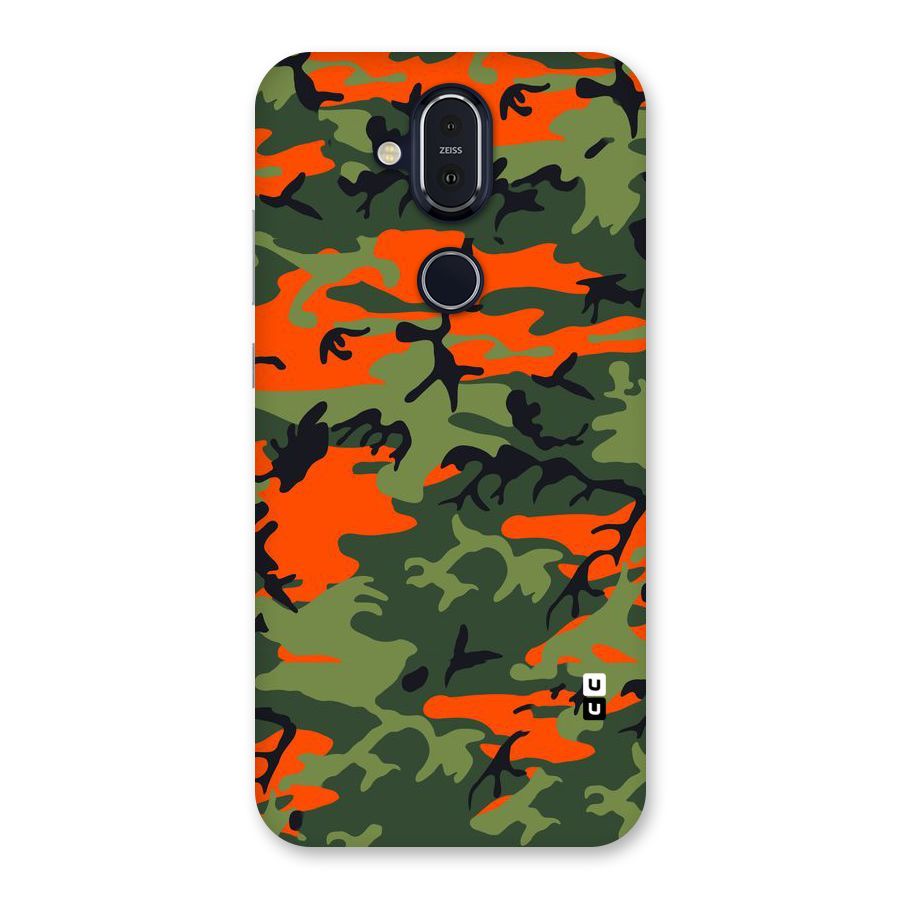 Army Pattern Back Case for Nokia 8.1