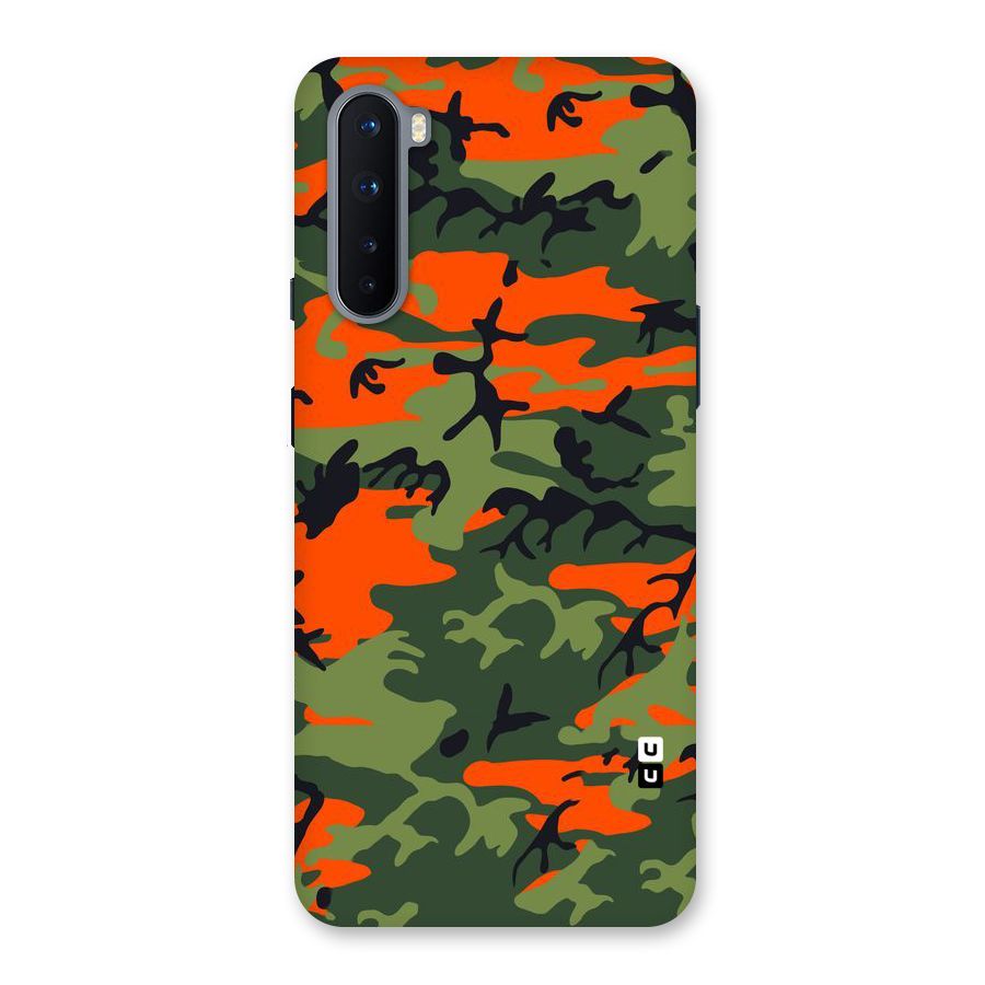Army Pattern Back Case for OnePlus Nord