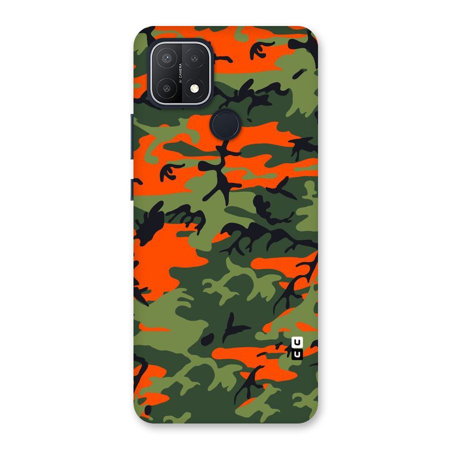 Army Pattern Back Case for Oppo A15