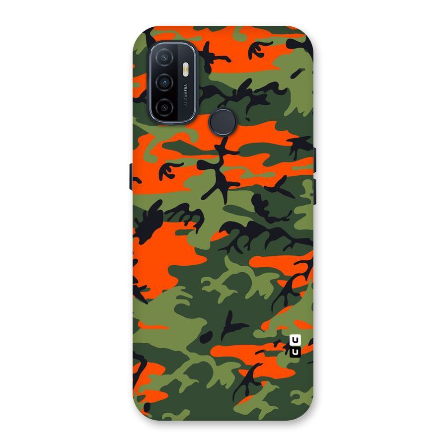 Army Pattern Back Case for Oppo A32