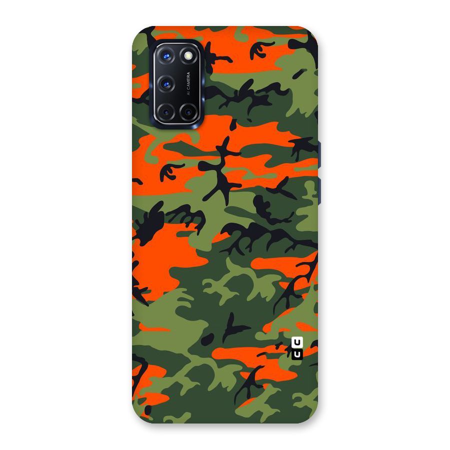 Army Pattern Back Case for Oppo A52