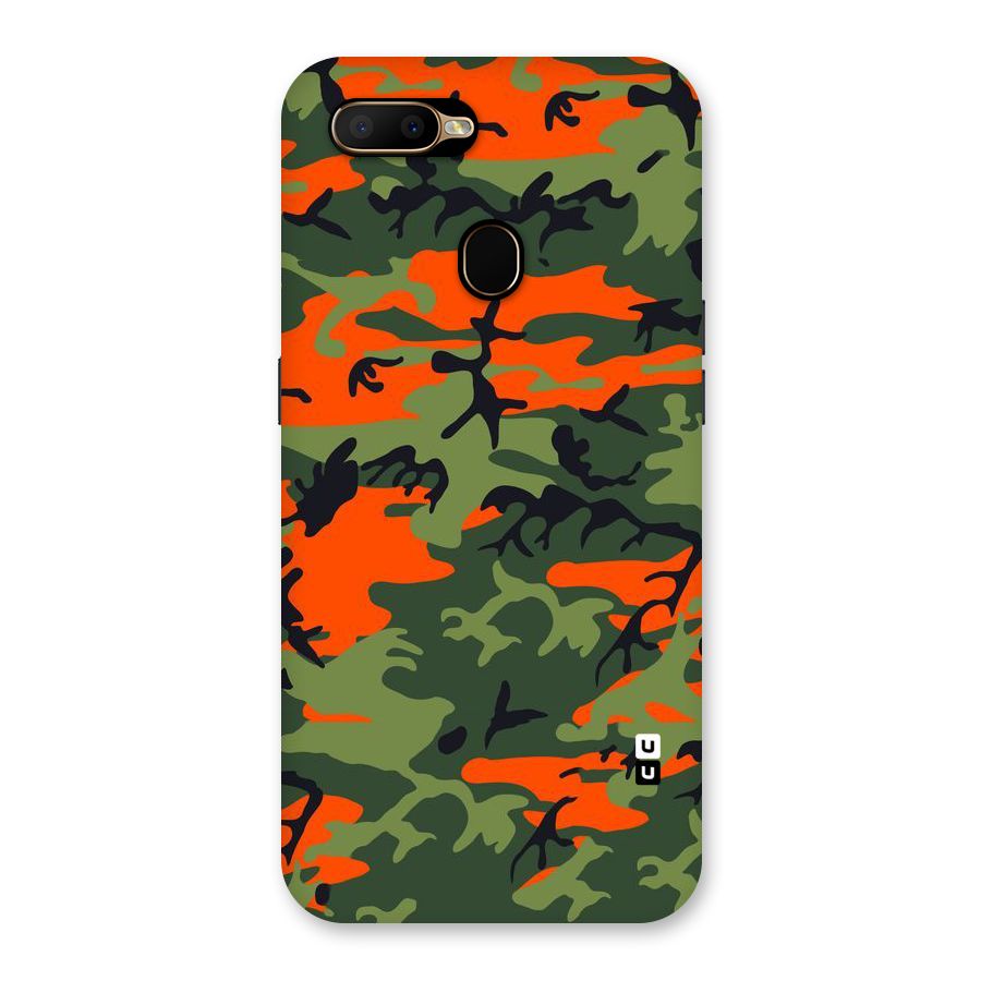 Army Pattern Back Case for Oppo A5s