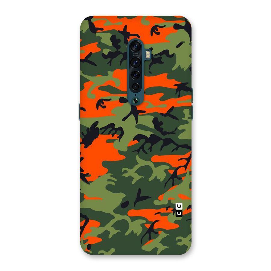Army Pattern Back Case for Oppo Reno2