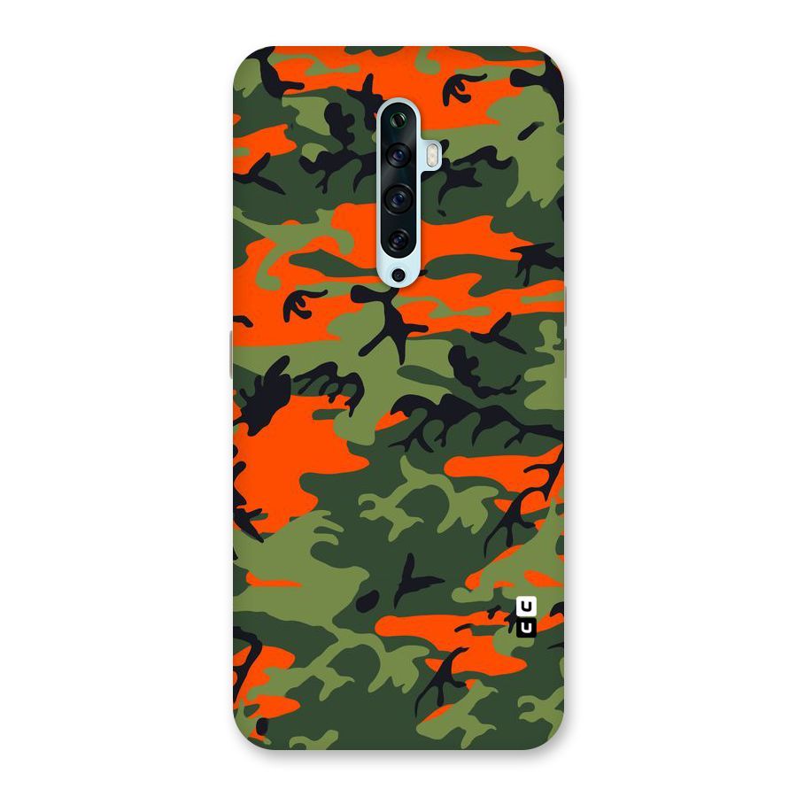 Army Pattern Back Case for Oppo Reno2 F