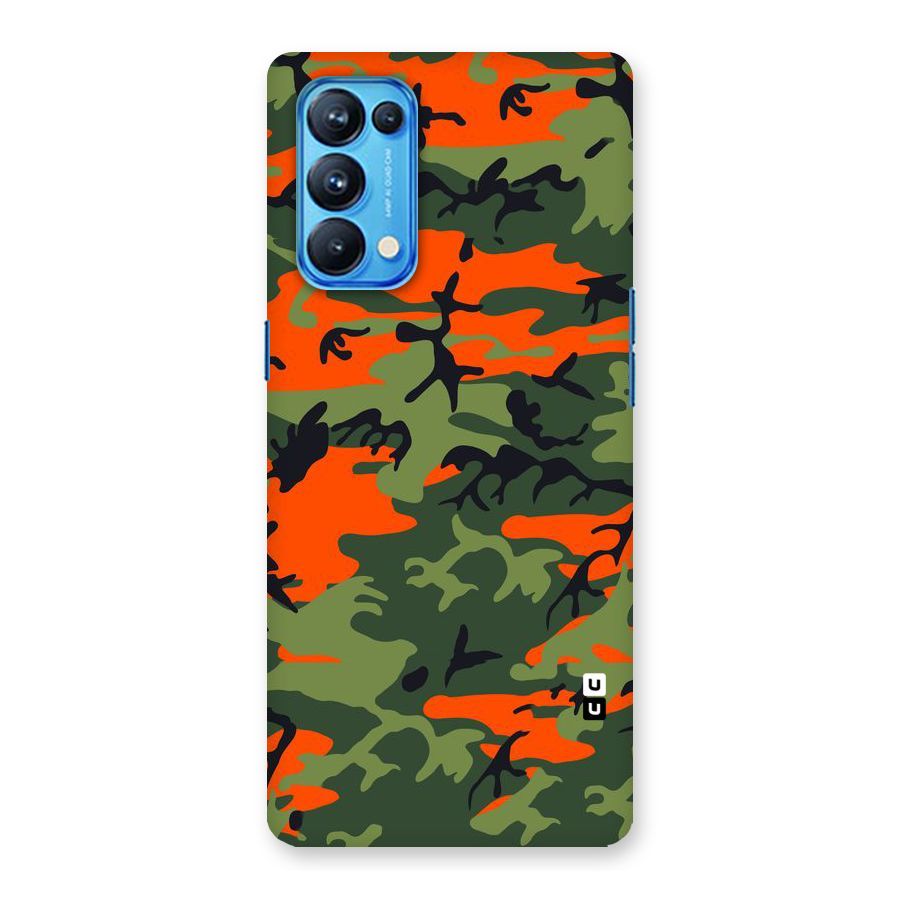 Army Pattern Back Case for Oppo Reno5 Pro 5G