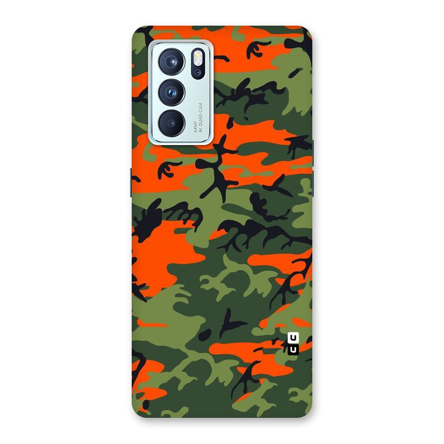Army Pattern Back Case for Oppo Reno6 Pro 5G