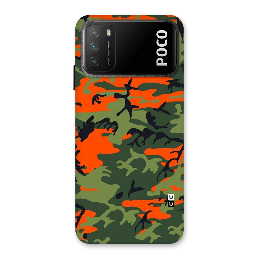 Army Pattern Back Case for Poco M3